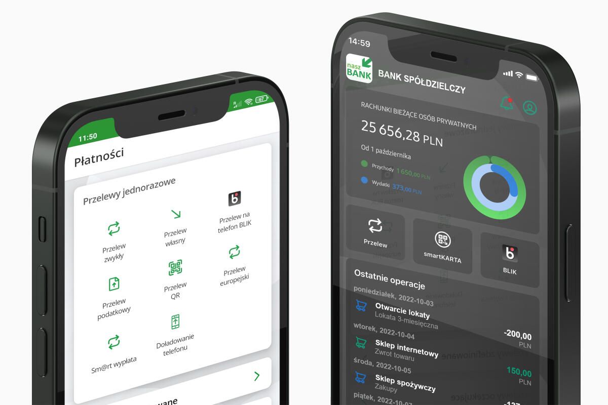 Aplikacja Nasz Bank i Nasz Bank Junior